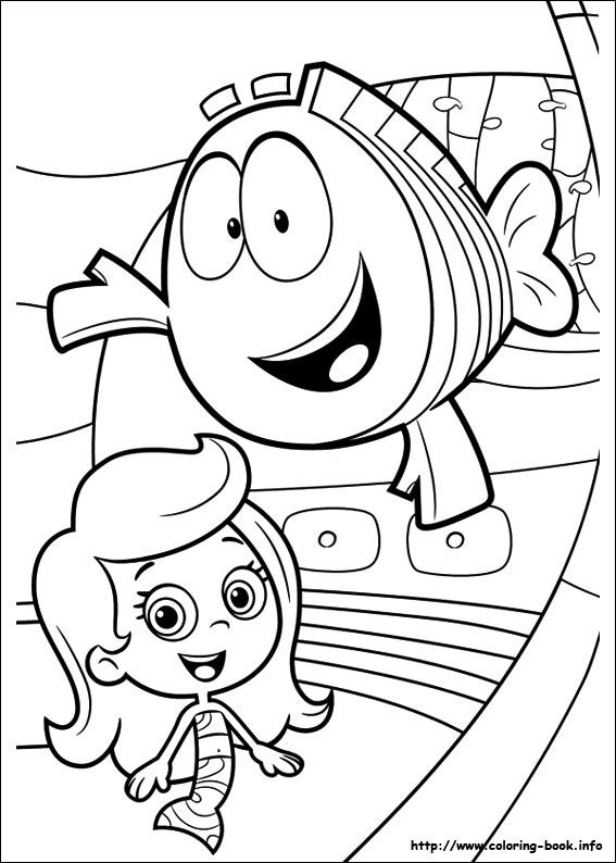 Plansa de colorat cu Bubble Guppies 43 43